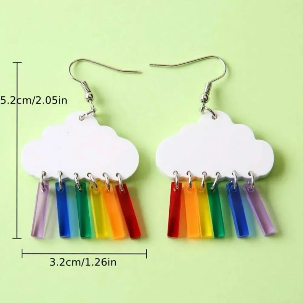 Rainbow Cloud Earrings‎